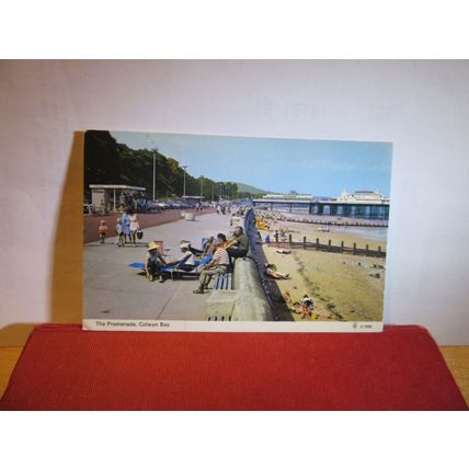 THE PROMENADE, COLWYN BAY, CLWYD, WALES used postcard by E T W Dennis =