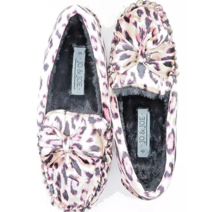 Ladies Slippers Pink & Black Animal Print Gift Footwear UK Sizes 5