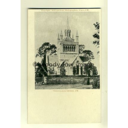h0614 - Whippingham Church , Beatrice Avenue , Isle of Wight - postcard by Kirk