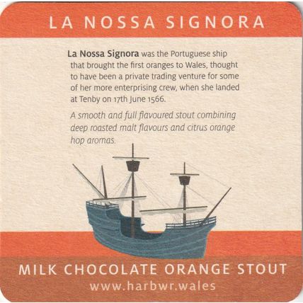 BEER MAT - TENBY HARBOUR BREWERY (WALES) - LA NOSSA SIGNORA - (Cat 013) - (2020)