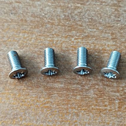 Chrome Petrol Tank Badge Screws F7888 Triumph T100 T120 T140 2BA 8 mm UH