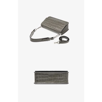 Genuine Leather Women's Handbag Beach Bag Simple Shoulder Bag Grey