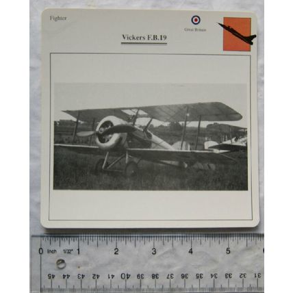 Vickers F.B.19 - GB - Fighter - Collectors Club Card