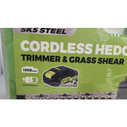 SAKER Cordless Hedge Trimmer Hand Held Electric Bush Grass Cutter Clipper Tool