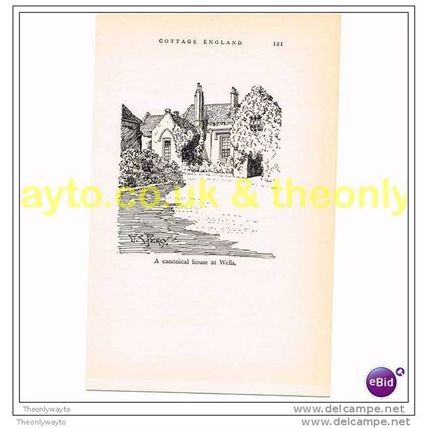 CANONICAL HOUSE, WELLS, SOMERSET, 1936, Book Illustration