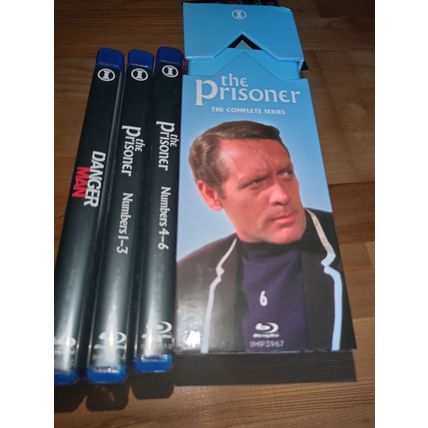 Patrick McGoohan THE PRISONER Blu Ray IMPRINT boxset+book DANGERMAN 007 dvd BOND