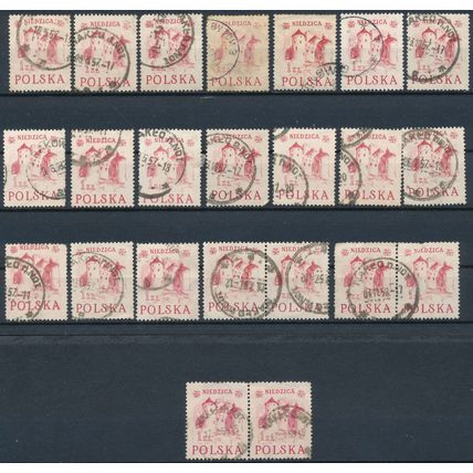 Pieniny Buildings: 1zl Unsorted Paper Types - Poland 1952 - FH - MiNr 769