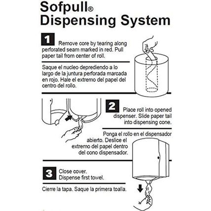 Sofpull Centerpull Regular Capacity Premium Paper Towel, White, 28124, 324 Sheet
