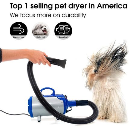SHELANDY Groomer Partner Pet Hair Force Dryer Dog Grooming Blower with Heater (B