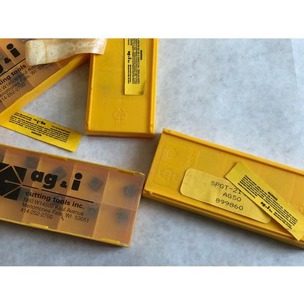 LOT OF 37 AG & I SPGT-21.52 CARBIDE INSERTS, GRADE AG50 899860,SPGT,SV