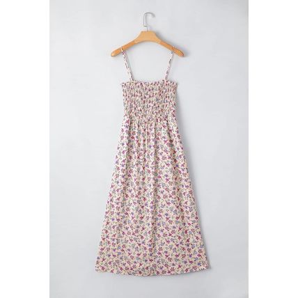Multicolour Bohemian Ditsy Floral Smocked Fit Flare Sundress