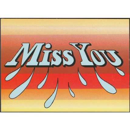 Miss You, 1982 - H & L Postcard