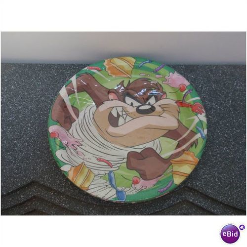 1997 Taz Looney Tunes Hallmark Party Supplies, Plates, Napkins, Invites, Table