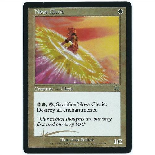 Magic the Gathering - Onslaught - #45/350 - Nova Cleric Foil