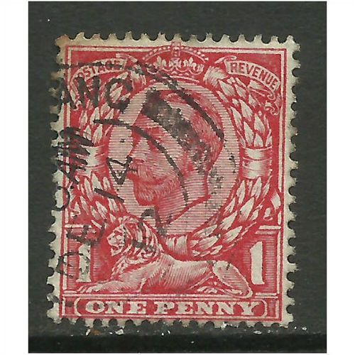 GB 1912 KGV 1d Red Stamp Wmk 49 (H39 )