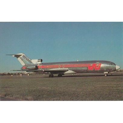 Western Boeing B727 247 Aircraft Postcard (A15037)