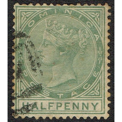Dominica 1886 1/2d Dull Green SG20 GU