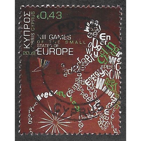 CYP 2009 43c 'EUROPEAN SMALL COUNTRIES GAMES' FINE USED (EBID59-223)