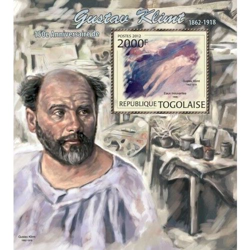 TOGO 2012 SHEET MNH GUSTAV KLIMT ART PAINTINGS ARTE PINTURAS PEINTURES 2A
