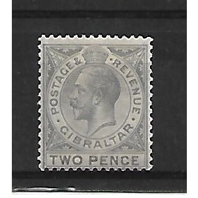 Gibraltar.SG93 2d Grey.Mounted Mint.July20
