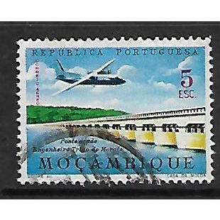 MOZAMBIQUE 1962 5E TRIGODE MORAIS BRIDGE & DAM SG545 FINE USED#