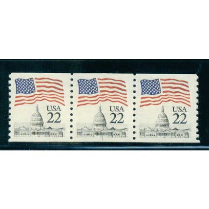 2115a 22c U.S. Flag Very Fine MNH PNC 1/3 C0985