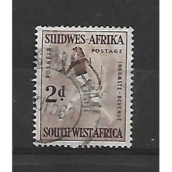 SouthWestAfrica.SG155 2d "White Lady" (rock painting).Fine Used.May21k