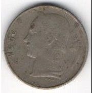 Coins. Belgium 1956. 1 Franc Value