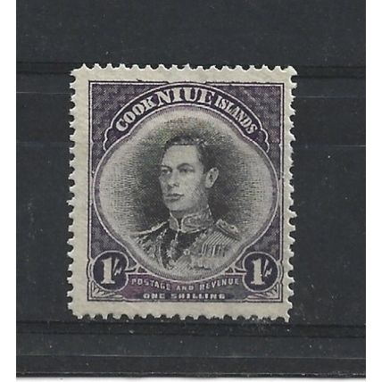 Niue.SG95 1s King George VI.Mounted Mint.Oct23