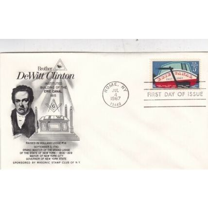 United States 1967 Brother DeWitt Clinton FDC Rome NY Cancel unaddressed VGC