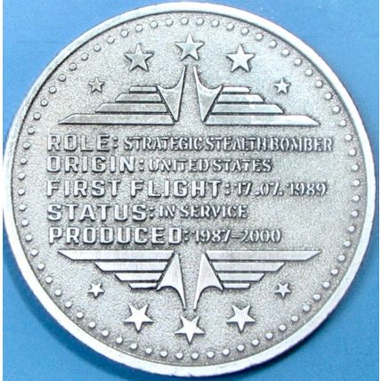 Grumman B-2. Challenge Coin. Souvenir. 17b.