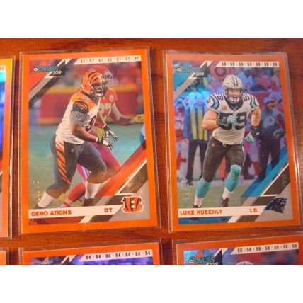 2019 Donruss Jersey Numbers, Orange Foil, Rare SP's, All 9-Cards Numbered