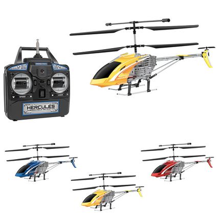 Hercules Unbreakable Gyro 3.5CH RC Helicopter (Large 15" Long W/ 13" Rotor)