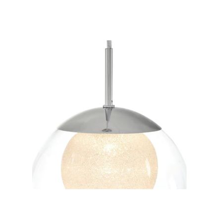H B Melinda 40-Watt Equivalence Chrome Integrated LED Mini Pendant