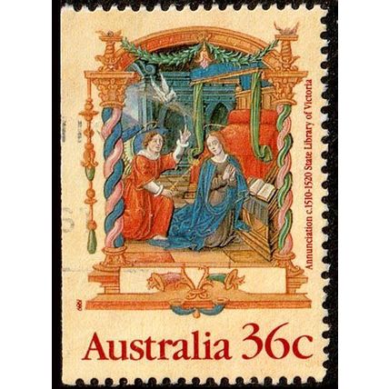 Australia 1989 Christmas 36c Used bkt Stamp .