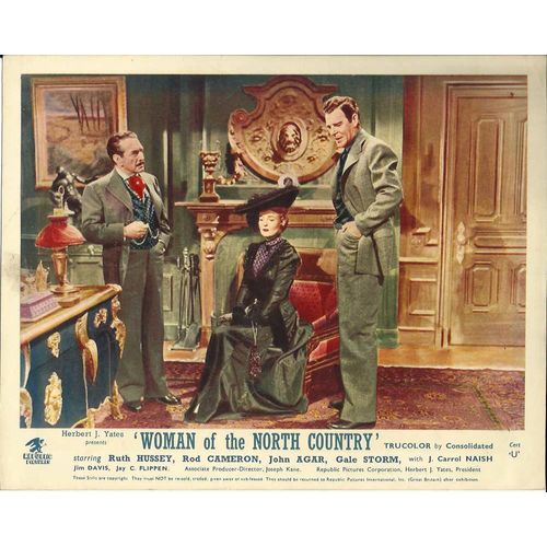 WOMAN OF THE NORTH COUNTRY Ruth Hussey, Rod Cameron 1952 F-O-H Stills Set (8)