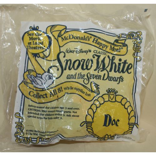 1993 McDonalds Disney's Snow White Doc & Diamond Cart Mint in Package