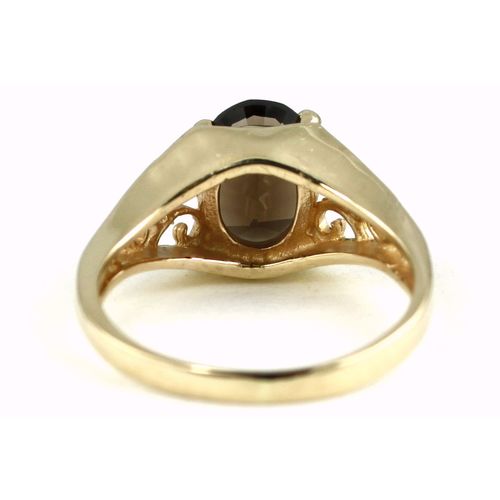 Smoky Quartz, 10KY Gold Ring, R005