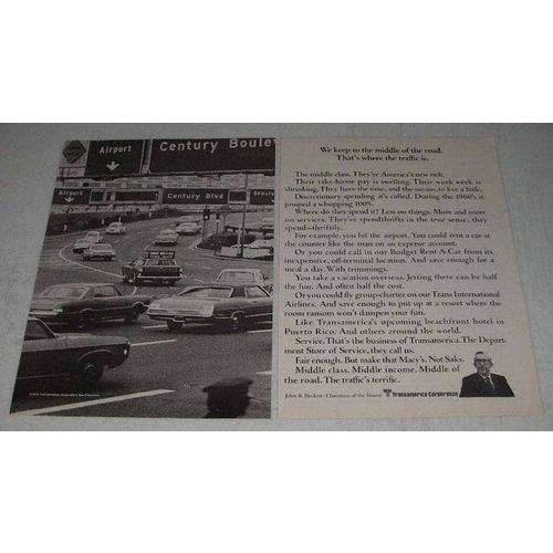 1970 Transamerica Corporation Ad - Middle of the Road