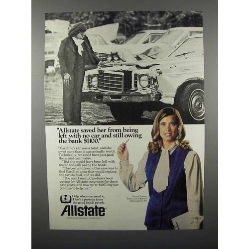 1978 Allstate Insurance Ad - Saved Her From Owing Bank