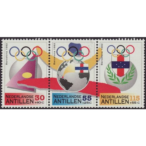 Netherlands Antilles 1992 SG 1066-8 UMM Se-tenant strip - Sport/Olympics (E-451)