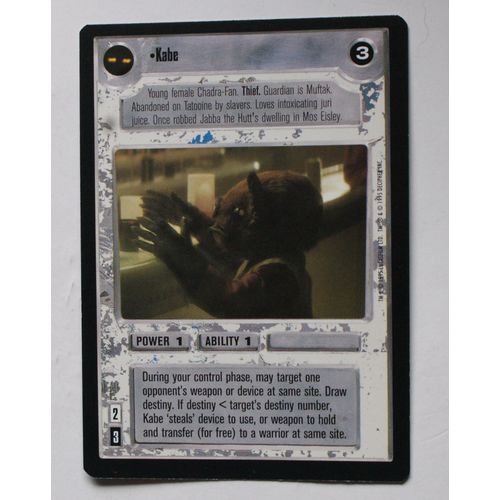 Star Wars CCG: Premier Limited # Kabe (A) 1995 light decipher