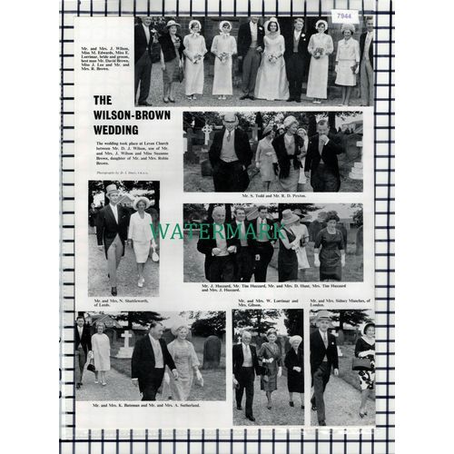 (7944) Suzanne Brown Wilson Leven Church Huzzard Pexton - 1965 Cutting