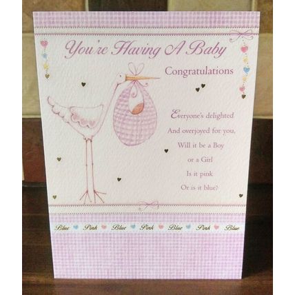 New Baby Card - Glitter Card - 001