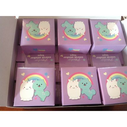 20 Packs Of Mini Blue Sticker Roll Cute Characters Secret Tape RRP £50