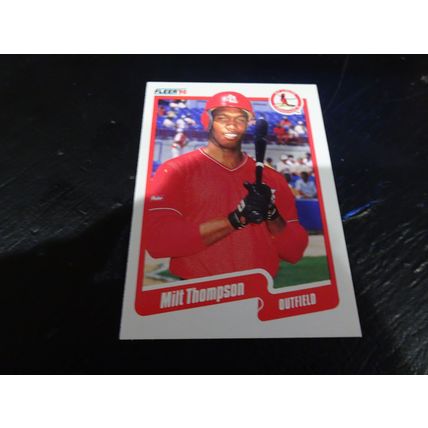 1990 Fleer Card # 262 Milt Thompson Excellent-Mint (6) St Louis Cardinals