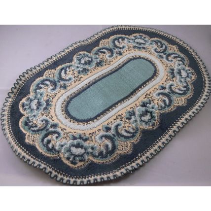 1:12th Doll Dollshouse Bluish Green Large Rug Carpet