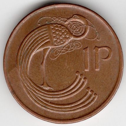 Ireland : 1 Penny 1990