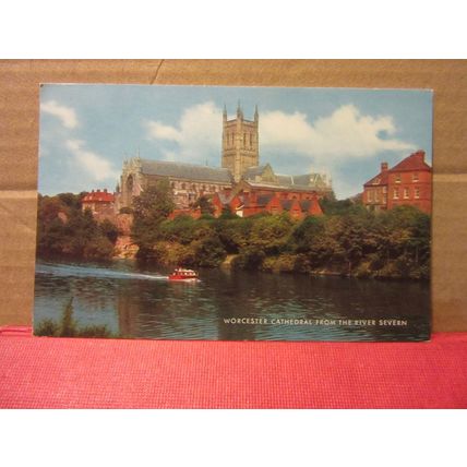 WORCESTER CATHEDRAL used postcard by J. Salmon..1974 postmark =