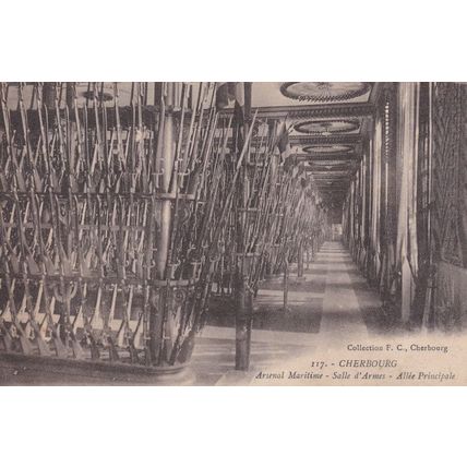 Cherbourg Arsenal Maritime Antique French Postcard